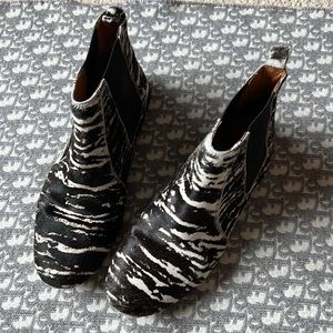 ISABEL MARANT Pony Zebra 🦓 Calf Hair Leather Animal Print Ankle Booties 36/6US